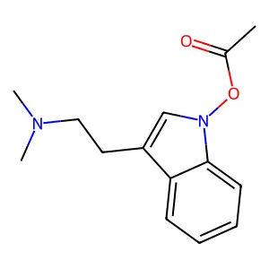 1H-Indole-3-ethanamine, 1-(acetyloxy)-N,N-dimethyl- structure