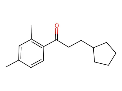 3-Cyclopentyl-1-(2,4-dimethylphenyl)-1-propanone structure