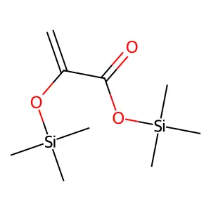 2-Propenoic acid, 2-((trimethylsilyl)oxy)-, trimethylsilyl ester structure