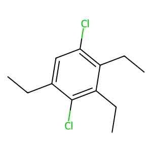 1,4-Dichloro-2,3,5-triethylbenzene structure