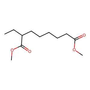 Octanedioic acid, 2-ethyl-, dimethyl ester structure