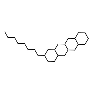 Naphthacene, octadecahydro-2-octyl- structure