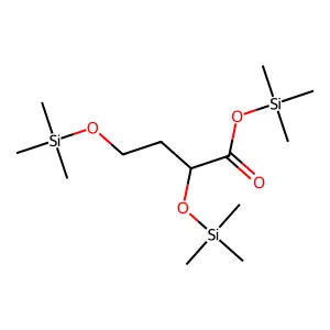 Trimethylsilyl 2,4-bis[(trimethylsilyl)oxy]butanoate structure