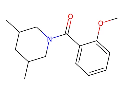 3,5-Dimethylpiperidyl 2-methoxyphenyl ketone structure