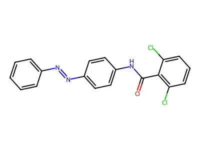 Benzamide, 2,6-dichloro-N-[4-(2-phenyldiazenyl)phenyl]- structure