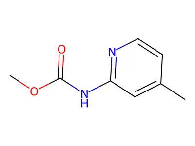 (4-Methyl-2-pyridinyl)-carbamic acid methyl ester structure