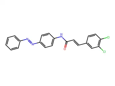 2-Propenamide, 3-(3,4-dichlorophenyl)-N-[4-(2-phenyldiazenyl)phenyl]- structure