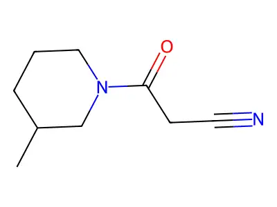 Piperidine, 1-(cyanoacetyl)-3-methyl- structure