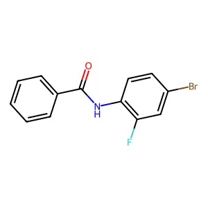 N-(4-bromo-2-fluorophenyl)-2-chlorobenzamide structure