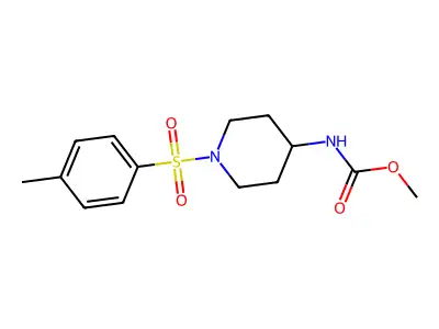 methyl N-{1-[(4-methylphenyl)sulfonyl]-4-piperidinyl}carbamate structure