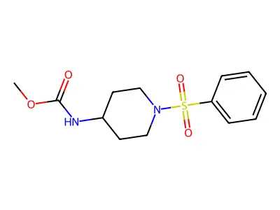 methyl N-[1-(benzenesulfonyl)piperidin-4-yl]carbamate structure