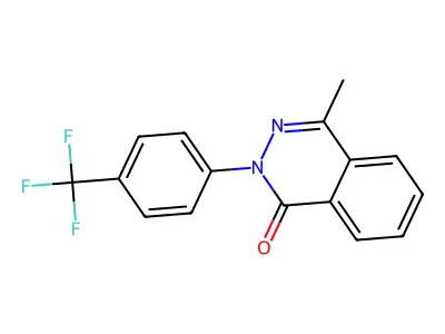 4-Methyl-2-[4-(trifluoromethyl)phenyl]phthalazin-1-one structure