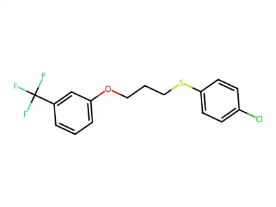 1-{3-[(4-Chlorophenyl)sulfanyl]propoxy}-3-(trifluoromethyl)benzene structure