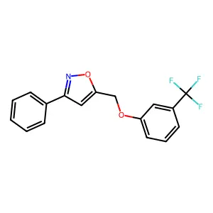 3-Phenyl-5-{[3-(trifluoromethyl)phenoxy]methyl}isoxazole structure