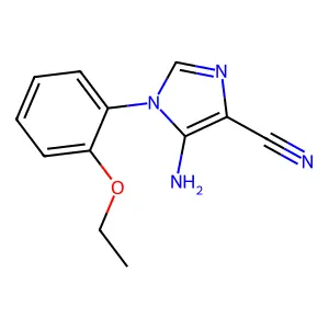 5-amino-1-(2-ethoxyphenyl)-1H-imidazole-4-carbonitrile structure