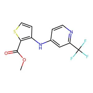 Methyl 3-{[2-(trifluoromethyl)-4-pyridinyl]amino}-2-thiophenecarboxylate structure