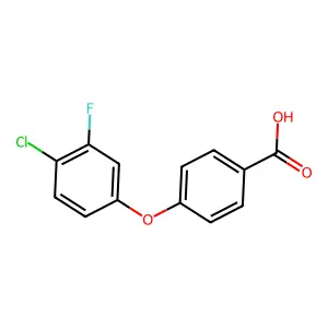 4-(4-Chloro-3-fluorophenoxy)benzoic acid structure