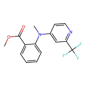 Methyl 2-{methyl[2-(trifluoromethyl)-4-pyridinyl]amino}benzenecarboxylate structure