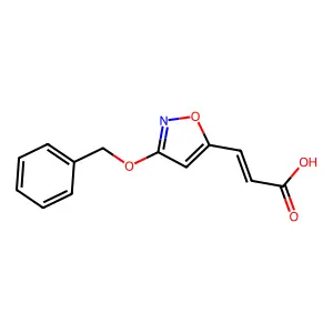 3-(3-Phenylmethoxy-1,2-oxazol-5-yl)prop-2-enoic acid structure
