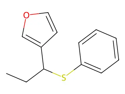 3-[1-(Phenylsulfanyl)propyl]furan structure