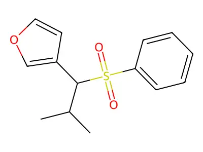 3-[1-(Benzenesulfonyl)-2-methylpropyl]furan structure