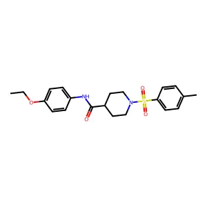 N-(4-ethoxyphenyl)-1-[(4-methylphenyl)sulfonyl]-4-piperidinecarboxamide structure