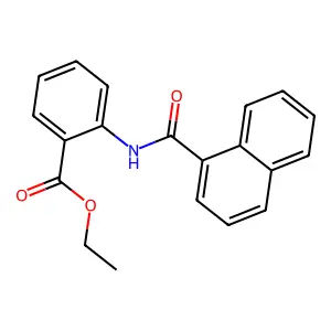 Ethyl 2-(1-naphthoylamino)benzoate structure