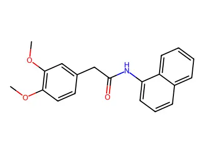 2-(3,4-dimethoxyphenyl)-N-naphthalen-1-ylacetamide structure