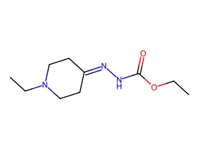 ethyl N-[(1-ethylpiperidin-4-ylidene)amino]carbamate structure