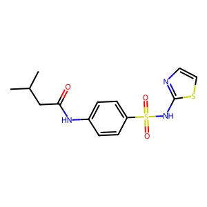 3-methyl-N-[4-(1,3-thiazol-2-ylsulfamoyl)phenyl]butanamide structure