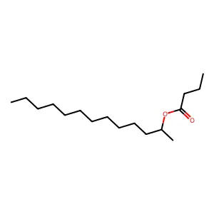 Butyric acid, 2-tridecyl ester structure