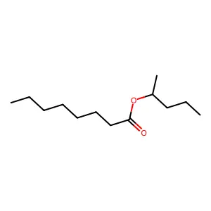 Octanoic acid, 1-methylbutyl ester structure