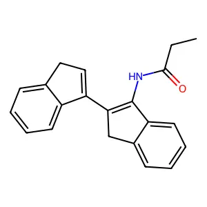 N-(2-(1H-inden-3-yl)-1H-inden-3-yl)propanamide structure
