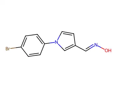 N-[[1-(4-bromophenyl)pyrrol-3-yl]methylidene]hydroxylamine structure