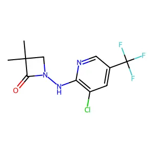 1-{[3-Chloro-5-(trifluoromethyl)-2-pyridinyl]amino}-3,3-dimethyl-2-azetanone structure