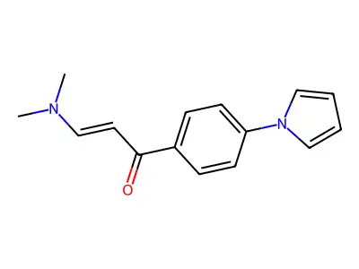 3-(Dimethylamino)-1-(4-pyrrol-1-ylphenyl)prop-2-en-1-one structure