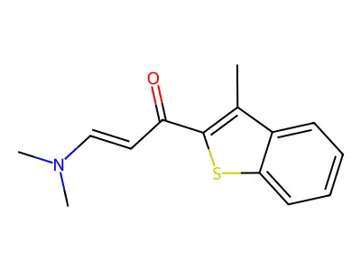 3-(Dimethylamino)-1-(3-methyl-1-benzothiophen-2-yl)prop-2-en-1-one structure