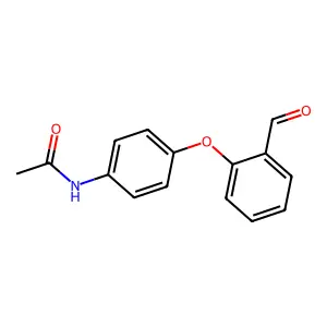 N-[4-(2-formylphenoxy)phenyl]acetamide structure