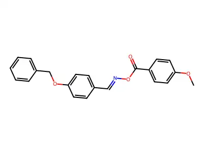 [(4-Phenylmethoxyphenyl)methylideneamino] 4-methoxybenzoate structure