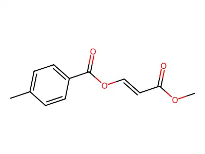 Methyl 3-(4-methylbenzoyloxy)prop-2-enoate structure