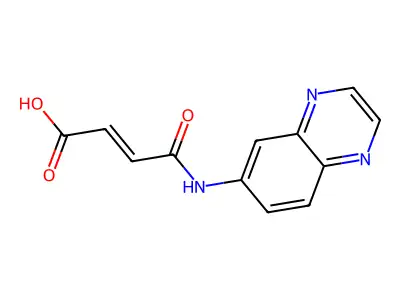 3-[(Quinoxalin-6-yl)carbamoyl]prop-2-enoic acid structure