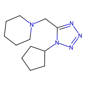 1-(1-Cyclopentyl-1H-tetrazol-5-ylmethyl)-piperidine structure