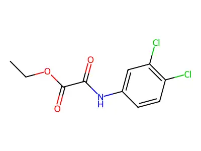 Ethyl [(3,4-dichlorophenyl)carbamoyl]formate structure