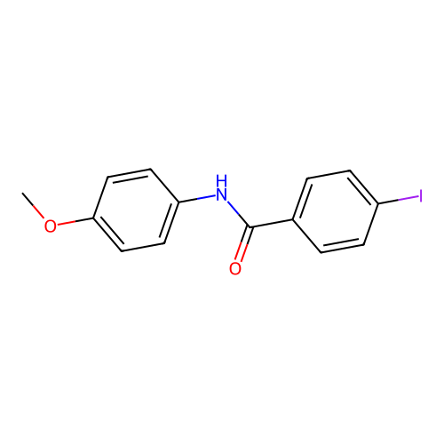 4-iodo-N-(4-methoxyphenyl)benzamide structure