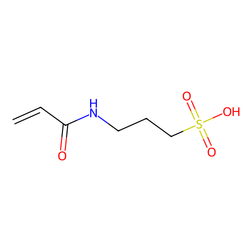 Sulfopropyl acrylamide structure