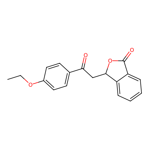 3-[2-(4-ethoxyphenyl)-2-oxoethyl]-2-benzofuran-1(3H)-one structure