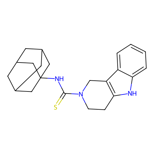 C22H27N3S structure