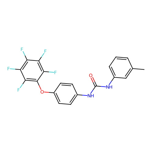 1-(3-Methylphenyl)-3-[4-(pentafluorophenoxy)phenyl]urea structure