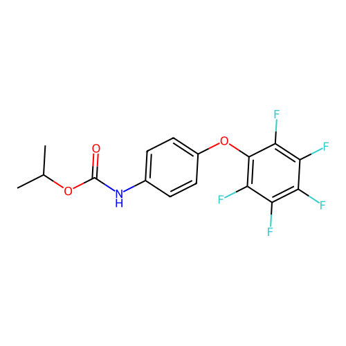 Propan-2-yl [4-(pentafluorophenoxy)phenyl]carbamate structure