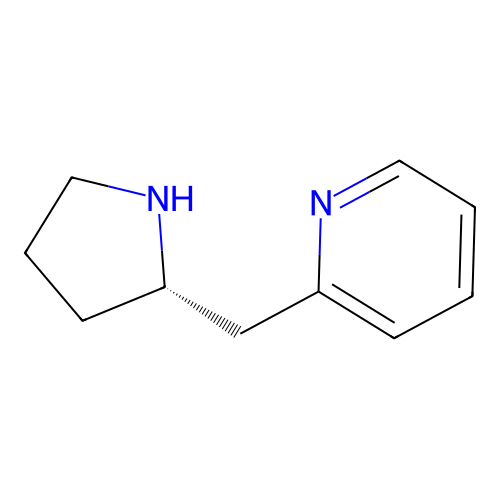 2-[[(2S)-pyrrolidin-2-yl]methyl]pyridine structure